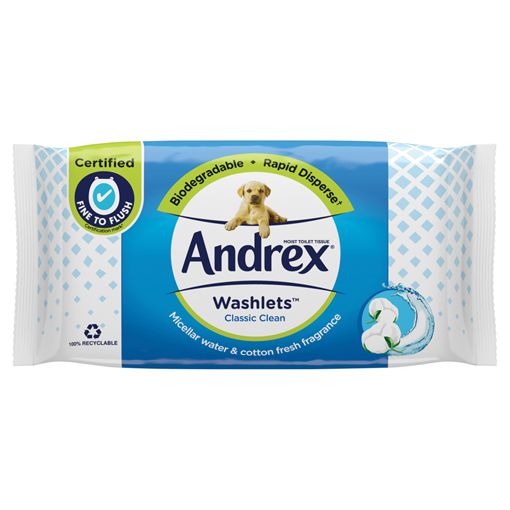 Picture of Andrex Classic Clean Washlets 36SHT