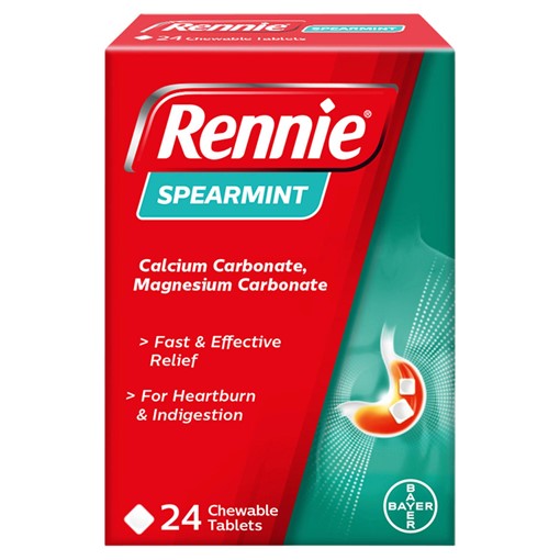 Picture of Rennie Spearmint 24 Chewable Tablets