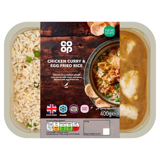 Picture of Co-op Chicken Curry & Egg Fried Rice 400g