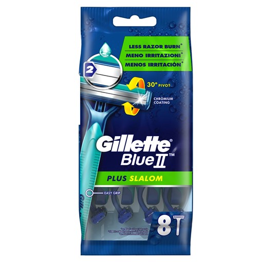 Picture of Gillette Blue II Plus Slalom Men’s Disposable Razors – 8 Pack