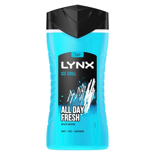 Picture of Lynx Anthony Joshua Limited Edition Ice Chill 8h fresh Body, Hair & Face Wash for cooldown 250 ml