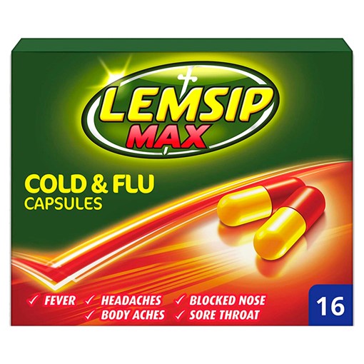 Picture of Lemsip Max Cold & Flu 16 Capsules