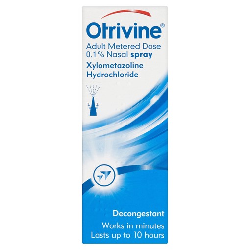 Picture of Otrivine Blocked Nose Relief Nasal Spray Adult Metered Dose 0.1%  10ml