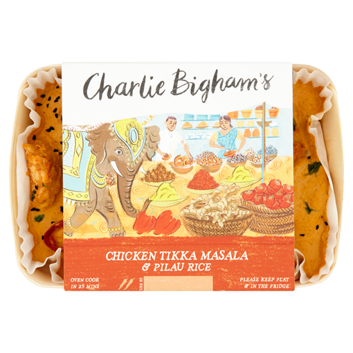 Picture of Charlie Bigham's Chicken Tikka Masala & Pilau Rice 805g