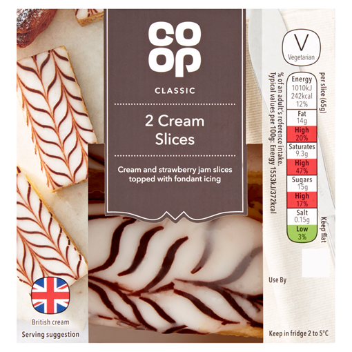 Picture of Co-op Classic 2 Cream Slices