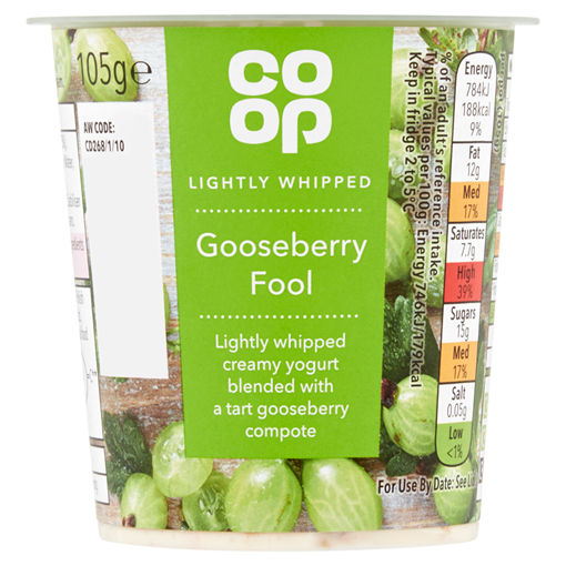 Picture of Co-op Gooseberry Fool 105g