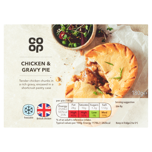Picture of Co-op Chicken & Gravy Pie 180g
