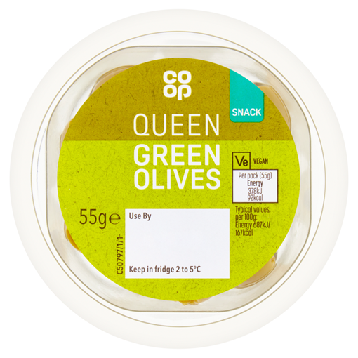 Picture of Co-op FTG Queen Green Olives 55G