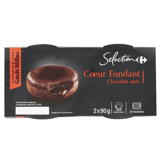 Picture of Carrefour Selection Chocolate Fondants 2x90g