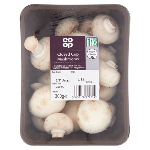 Picture of Co-op Closed Cup Mushroom 300g