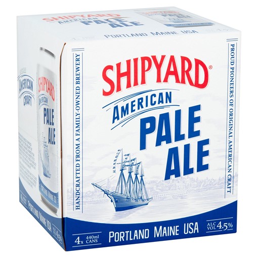 Picture of Shipyard American Pale Ale Beer 4 x 440ml
