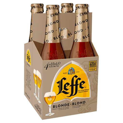 Picture of Leffe Blond Abbey Bottles 4 x 330ml