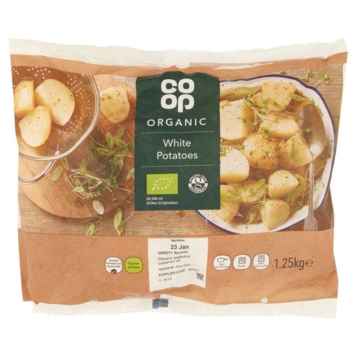 Picture of Co-op Organic White Potatoes 1.25kg