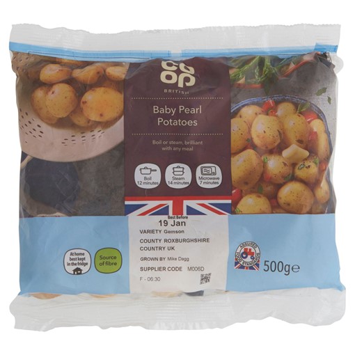 Picture of Co-op British Baby Pearl Potatoes 500g