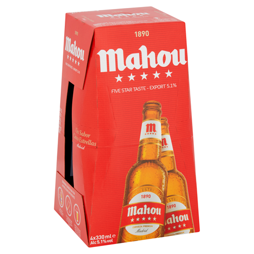 Picture of Mahou Bottle 4X330ML
