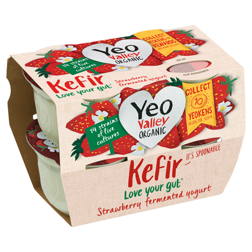Picture of Yeo Valley Organic Kefir Yogurt Strawberry