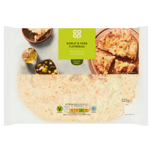 Picture of Co-op Garlic & Herb Flatbread 225G