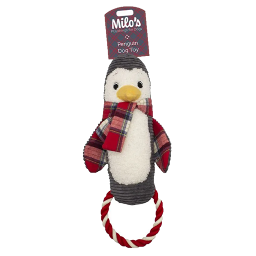 Picture of Milos Penguin with Rope Dog Toy
