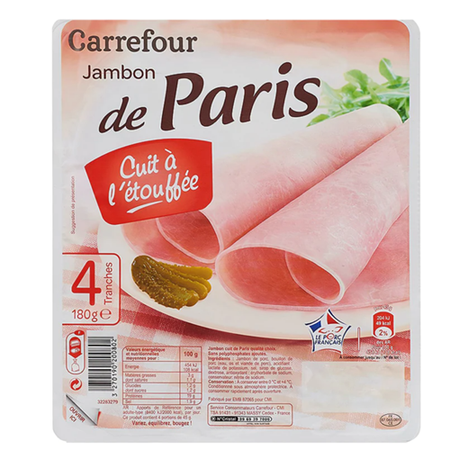 Picture of Carrefour Jambon de Paris x4 Slices 160g