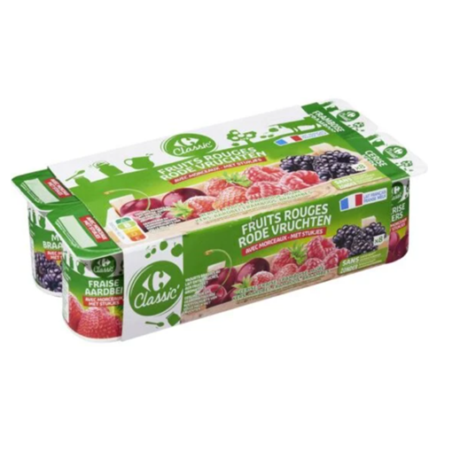 Picture of Carrefour Red Berries Yoghurt 8x125g