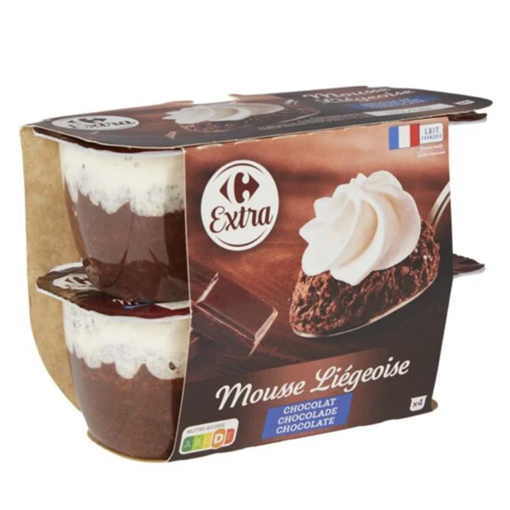 Picture of Carrefour Chocolate Liegeois Mousse 4x80g