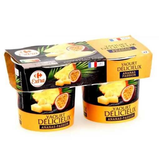 Picture of Carrefour Extra Passion Pineapple Yogurt 2X150G
