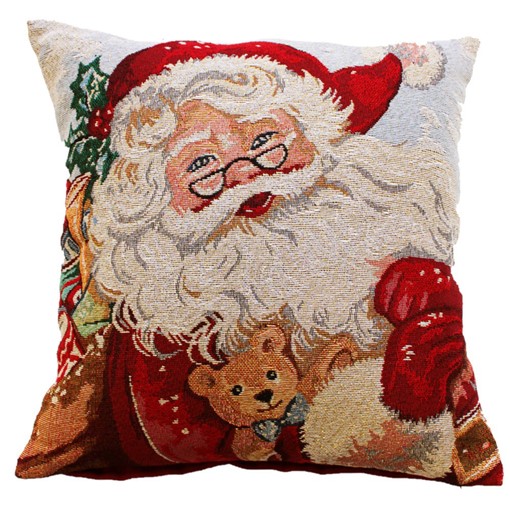 Picture of Father Christmas Filled Cushion