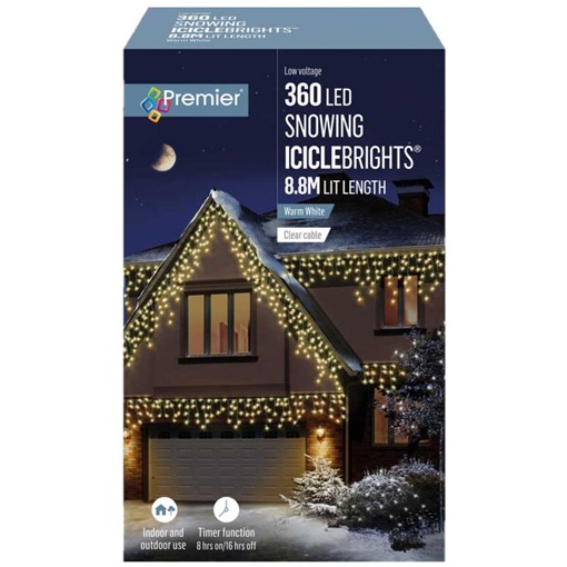Picture of 360 LED Snowing Icicles Timer