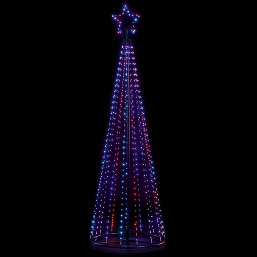 Picture of 1.4M Blk Pin Wire Pyramid Tree