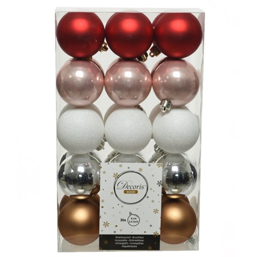 Picture of BAUBLES  6CM  ASSORTED