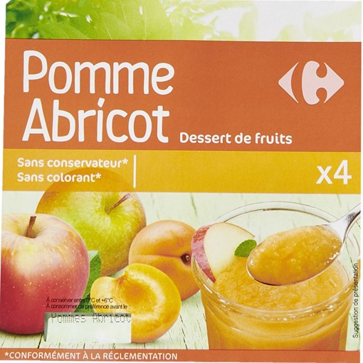 Picture of Carrefour Apple Apricot Compote 4x100g