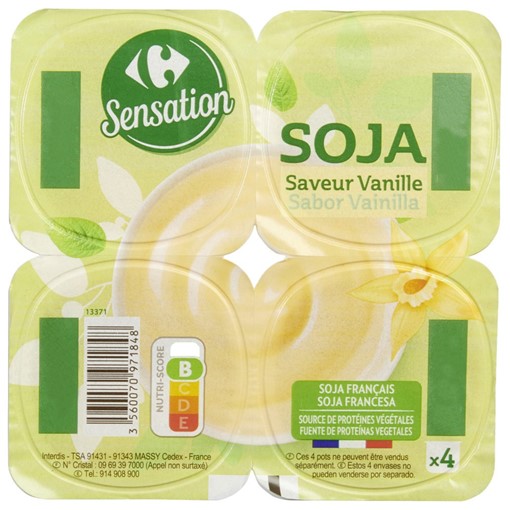 Picture of Carrefour Vanilla Flavoured Soya Yoghurt