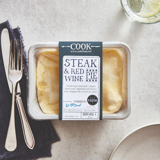 Picture of COOK Steak & Red Wine Pie - Serves 1